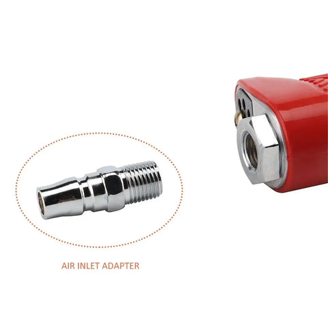 Premium 1/2 Inch Drive Pneumatic Impact Wrench air inlet adapter for easy connection to air hoses.