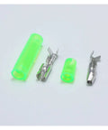 Ultimate 5 Sets Of Heavy Duty 4.0mm 1Pin Car Electrical Connector Kits Featuring Male Female Butt Terminals With Durable Heat Shrink Sheath For Any Auto Wiring Hack Or Repair Project You Might Be Doing Today, green heat shrink terminals