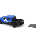 2021 Gladiator Pickup Truck Diecast Model 1 64 Scale With Tonneau Cover And Off Road Bumpers Blue And Black Blue Collar Collection