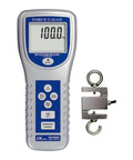 Digital Handheld Force Gauge For Push Pull Testing Calibrated Meter With Peak Hold And Overload Monitoring Go To Tool For Reliable Ergonomic Design Large Backlit LCD 100 Kg Capacity High Resolution And Accuracy Model FG 6100SD with hook clamp