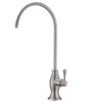 Lead-Free Stainless Steel Water Filter Faucet For Under Sink Filtration System, Brushed Nickel Finish, Easy Self Install, Solid Brass Cartridge