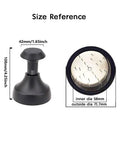 Upgrade Your Daily Brew Routine With This Dope Adjustable Espresso Coffee Tamper And Premium Needle Distributor Leveler Compatible With Most 58Mm Portafilters, size reference image showing dimensions.