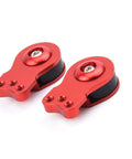 2 Pack Aluminum Servo Saver Set For 25T Plastic Output Gear With Adjustable High Torque Servo Arms 18Mm Red Dual Upgrade For RC cars and trucks