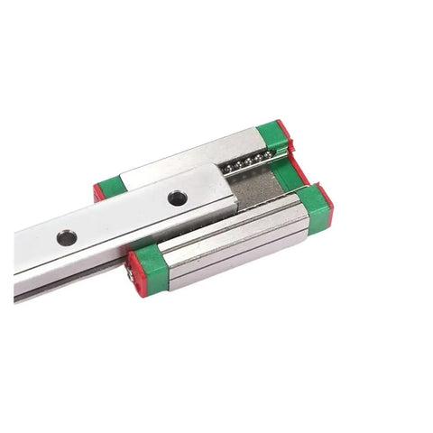 Close-up of Heavy Duty MGN9H Linear Guide Rail And Dual Track Sliding Block Kit showing smooth ball bearings for custom build projects.
