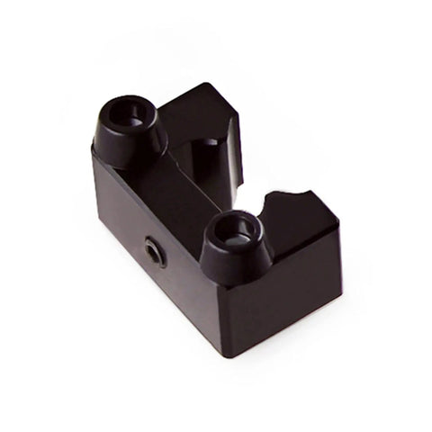 4 Pack Fixed Ring Rail Limit Blocks For HGR20 Linear Guide Rail DIY CNC Routers Lathes Mills Kit, black aluminum block