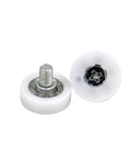 Ten Pack Drawer Bearing Wheels Set For Smooth Sliding, M6x26x7mm Drawer Rollers, White Replacement Parts, DR26 Series