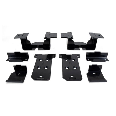 Heavy Duty Air Suspension Kit With Wireless Compressor For Silverado 1500 And Sierra 1500 4WD Trucks EZ Mount black metal mounting brackets set
