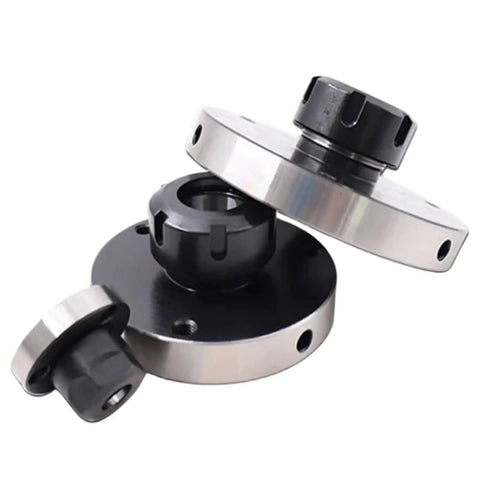 Heavy Duty Carbon Steel Collet Chuck With Ergonomic Fixing Handle For CNC Milling And Lathe Work Precise ER16 ER20 ER25 with three sizes.