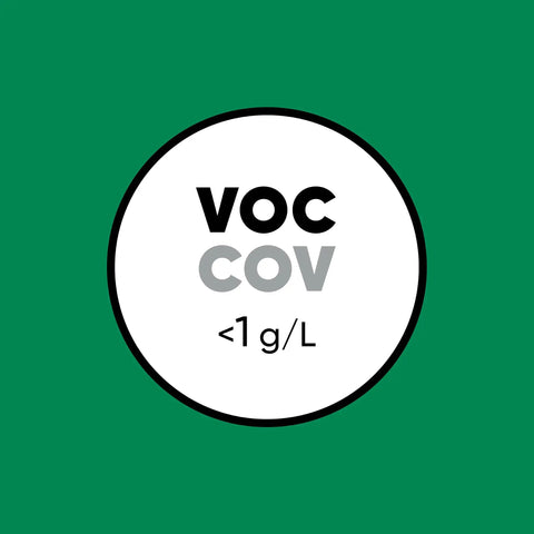 VOC COV badge for Multipurpose Floor Adhesive For Carpet, Felt Back Vinyl, And Underlayment, Fast Setting Solvent Free SBR Latex Bond