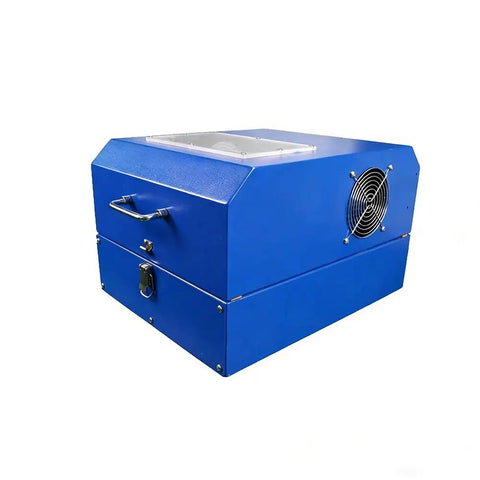 High Speed Vibration Ball Mill For Lithium Battery R And D Wet And Dry Dual Use Lab Grinder Pro Grade Machine in blue casing