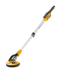 Ultra Tough 18V Cordless Drywall Sander equipped with variable speed settings, featuring a long extendable shaft for ease of use.