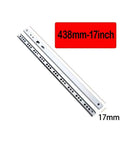 Full Extension Drawer Slides Featuring Precision Bearing Tracks For Smooth As Butter Cabinet Motion Two Way Rail Hardware 17 Inch 2 Pack displayed on white background, showing size and width details.
