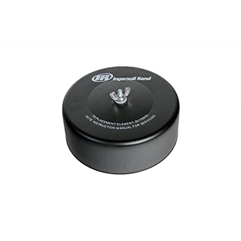 Top view of Air Compressor Inlet Filter 10 Micron Element With Outer Housing, 1 Inch Stem Thread, Heavy Duty Replacement Filter Assembly