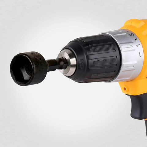 22 Piece Power Nut Driver Set For Impact Drill SAE And Metric Bits One Quarter Inch Hex Driver Keys Hex Drill Bit Kit