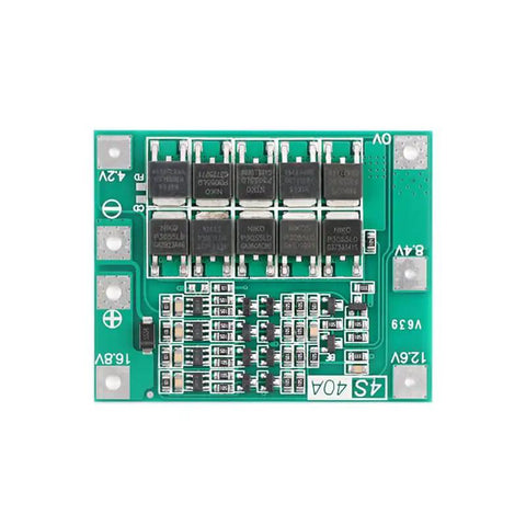 Heavy Duty 4S Lithium Ion Bms Protection Board 3 Pack 40 Amp Max Rating For 14.8V To 16.8V Cells circuit board view.