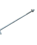 Heavy Duty Five Eighths Inch Threaded Concrete Anchor L Bolts For Base Plate And Sill Plate Installations In Masonry And Wood Sixteen Inch Length Built To Last Hot Dipped Galvanized With Nuts And Washers Included For Cement Foundations
