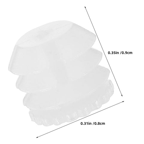 White plug from Heavy Duty Hinge Dowel Inserts Kit with M4x8mm expansion nuts and self tapping screws for bathroom cabinets