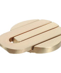 Brushed Brass Concealed Single Hole Cabinet Knobs and Drawer Pulls for Dresser and Closet Cabinets, Quick Install Metal Furniture Handles