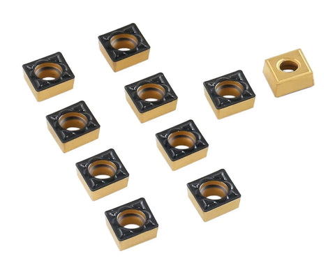 CCMT 21.51 MD Carbide Insert With CVD Coating For Steel Machining, ISO CCMT060204, set of ten inserts