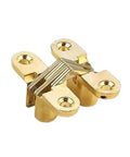 Gold Hidden Ball Bearing Door Hinges 8x42mm Zinc Alloy Cross Invisible Hinge with Built In Dampers