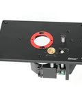 Precision Router Lift Table Engineered For Daily Shop Grind With Rugged Aluminum Alloy Frame, 250x150mm top with height adjustment features.