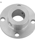 Rigid Flange Shaft Coupler Set 2 Pack 18mm Flange, 12mm Bore, M4 Motor Shaft Coupler Connector, Heavy Duty Plated Steel