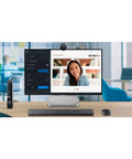 Top Shelf Pro Level 4K Ultra Hd Webcam Featuring Sony Starvis Sensor and Knockout Low Light Boost at a desk setup with monitor and keyboard.