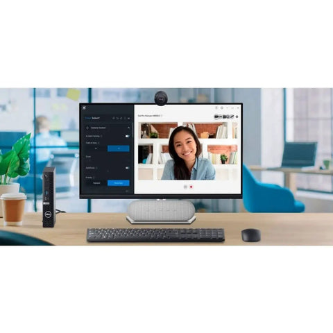 Top Shelf Pro Level 4K Ultra Hd Webcam Featuring Sony Starvis Sensor and Knockout Low Light Boost at a desk setup with monitor and keyboard.