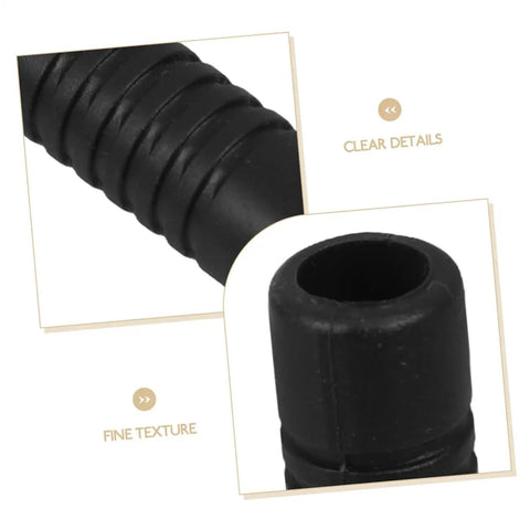 Close-up view of rubber steam wand guard showing texture and design for Coffee Steam Wand Guard Set Rubber Steam Pipe Covers For Espresso Machines 2 Pack Insulated Heat Shield To Prevent Burns Cut Heat Transfer Easy Fit For Barista-Grade Frothed Milk.
