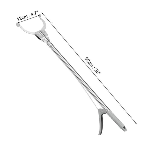 36 Inch Grabber Tool Extender Gripper Claw Stainless Steel Gray Two Pack For Picking Up Trash Coins Envelopes And Other Hard To Reach Stuff Great For Home Cleanups And Outdoor Yard Work Built To Last With Durable Stainless Steel