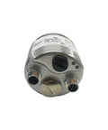 Close-up of Absolute Rotary Encoder With IP67 Shaft, showcasing sealed connectors for motors and robots, compact lightweight unit.