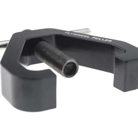Close-up of Nitro RC Engine Flywheel Puller Tool for one eighth and one tenth scale off road RC cars, durable CNC metal wrench
