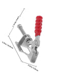 4 Pack Push Pull Action Toggle Clamps Heavy Duty Quick Release Horizontal Workholding Fixtures Zinc Plated Steel, size 5.70x3.34 in.