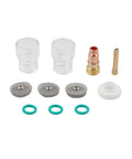 Pro Grade Stubby Gas Lens TIG Glass Cup Kit With 11 Pieces For TIG WP 17 18 26 Clear Glass Cups Collet Bodies Gas Lens Insulator