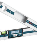 No Sweat Heavy Duty Digital Angle Finder Miter Calculator Protractor Level with LED display and memory lock features.