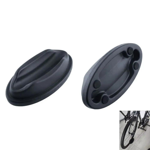 2 Pack Front Wheel Riser Blocks for Bike Trainers, Non-Marking Rubber Pads, leveling support for indoor cycling stands