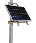 Heavy Rugged Solar Panel Pole Mount For Off Grid Living Complete Free Standing Hardware Rack with solar panel on a pole