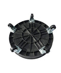 Heavy Duty Drum Dolly Cart For 30 And 55 Gallon Drums Up To 900 Lb Capacity With 2 Tier Platform And 5 Swivel Casters Black Plastic Barrel Carrier