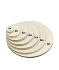 Top-Tier Wool Felt Polishing Pads For 75-180mm Wheels, 1-7 inch sizes visible in a stacked arrangement.