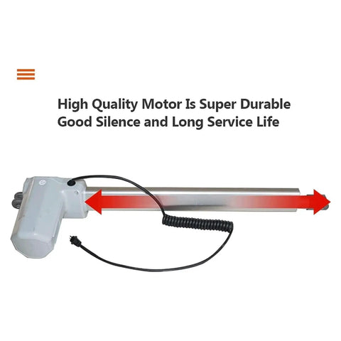 Electric Pull Down Attic Ladder With One Touch Remote Control motor assembly, durable carbon steel, designed for quiet operation.