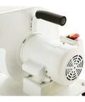 Close-up of 1 HP Light Duty Dust Collector From Polar Bear Series, showing motor and handle, durable steel build for small shops.