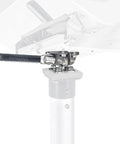 Rock Solid Adjustable Boat Grill Mount Adapter For Pedestal Leveling showcases locking handle and stainless steel components.