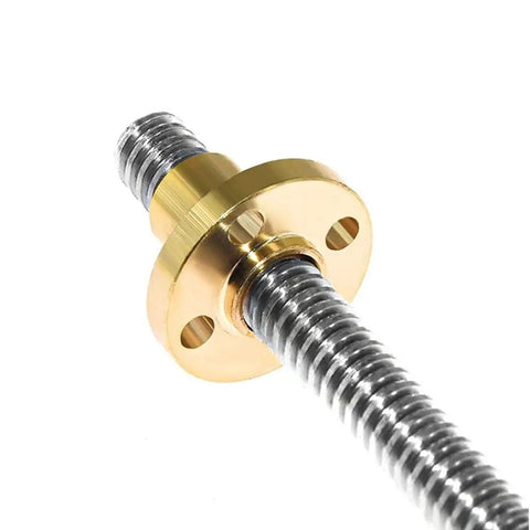 T20 Trapezoidal Lead Screw For 3D Printer 20mm Diameter 4mm Pitch 4mm Lead Stainless Steel Rod With Copper Nut Length Options From 100mm To 1000mm Replacement Linear Rod For Precise Motion And Smooth Z Axis Upgrades Go To Upgrade. Stainless steel lead screw with brass copper nut
