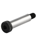 Two Pack Alloy Steel Shoulder Bolts With Half Inch Shoulder Diameter And Two Inch Length, Three Eighths UNC Thread, Hex Socket Head