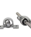 Top Tier T8 Lead Screw Vertical Or Horizontal Kit Featuring 8mm Stainless Steel Rod With Kfl08 And Kp08 Bearings For Smooth CNC And 3D Printer Builds Plus Stepper Motor Alignment Perfect For Custom Projects, T8 rod with KP08 pillow block bearing