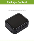 Dope Esp32-S3 1.8 Inch Amoled Touch Screen Module Featuring Ft3168 Capacitive Chip And Xtensa Dual Core Processor With Bluetooth And Wifi Support For Your Next Hella Cool Diy Project in black housing.