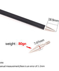 Diagram of Six Pack Screw In Archery Arrow Tips Field Points 70-125 Grain For Target Practice On Compound And Recurve Bow showing dimensions.