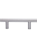 Euro Bar Cabinet Handle Set 50 Pack Satin Nickel Finish For Cabinets And Cupboards 5.38 Inch Length 3 Inch Hole Center