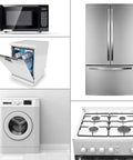 Appliance Touch Up Paint For Stoves Microwaves And Fridges Black Epoxy Repair For Enamel Metal And Stainless Steel Scratch Fix Kit For Household Appliances Quick Dry Durable Finish Stain Resistant Easy To Apply Long Lasting Color with images of a microwave, fridge, dishwasher, washing machine, and stove.