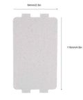 Microwave Waveguide Cover Mica Sheets 5 Piece Replacement Kit For Oven Heat Resistant Insulating Shield dimensions shown